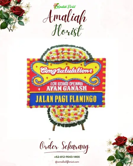 Sewa Papan Bunga Tanah Merah Barat